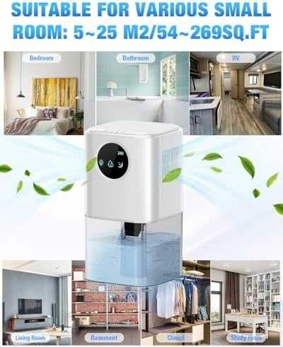 Homtronics влагоуловител 1700ml с таймер тих