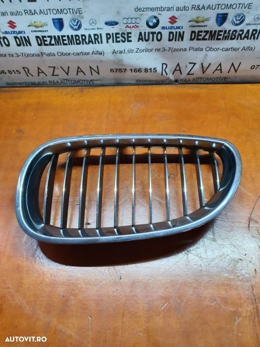 Grila Radiator Fara Capota Stanga Bmw Seria 5 E60 Originala Intacta