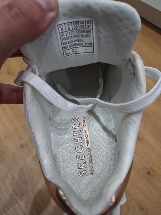 Adidasi Skechers Sneakers Uno Wedge - Alb 38 dama