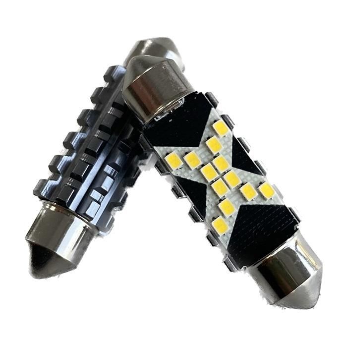 Led крушки festoon c5w 12smd canbus 2016 39мм бели 12v 24v flyseen ...