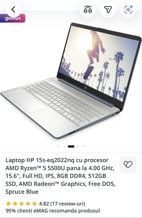 Vand Laptop HP 15s-eq2022nq