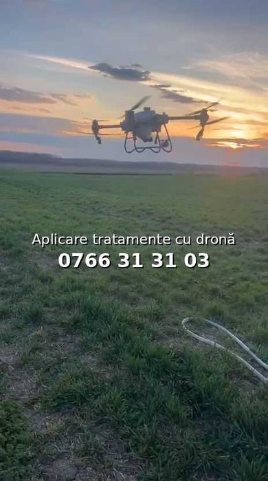 Prestari cu drona DJI T50 – precizie RTK , eficienta maxima