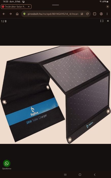 Panou solar portabil