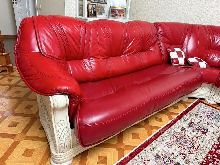 Диван. Дуб. Кожа