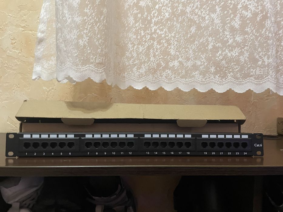 Патч панель 6cat 24 порта