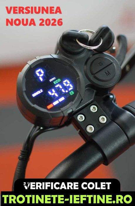 KuKirin M4 MAX MODEL NOU 2026, baterie 18.2Ah, trotineta mixta oras si off-road, NOUA, Service Romania