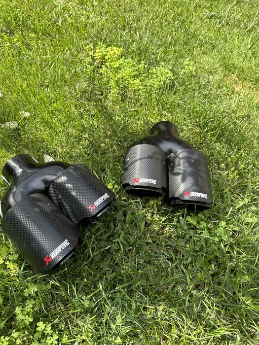 Двойни накрайници за генерация akrapovic 90мм акрапович