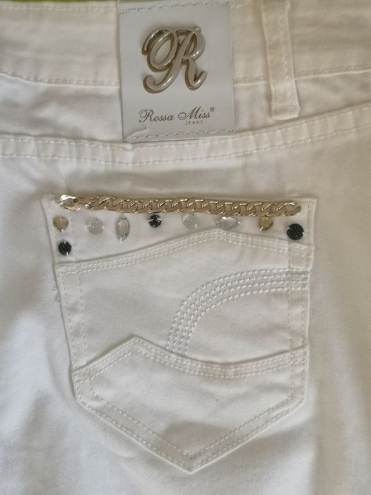 Бели дънки Rossa miss