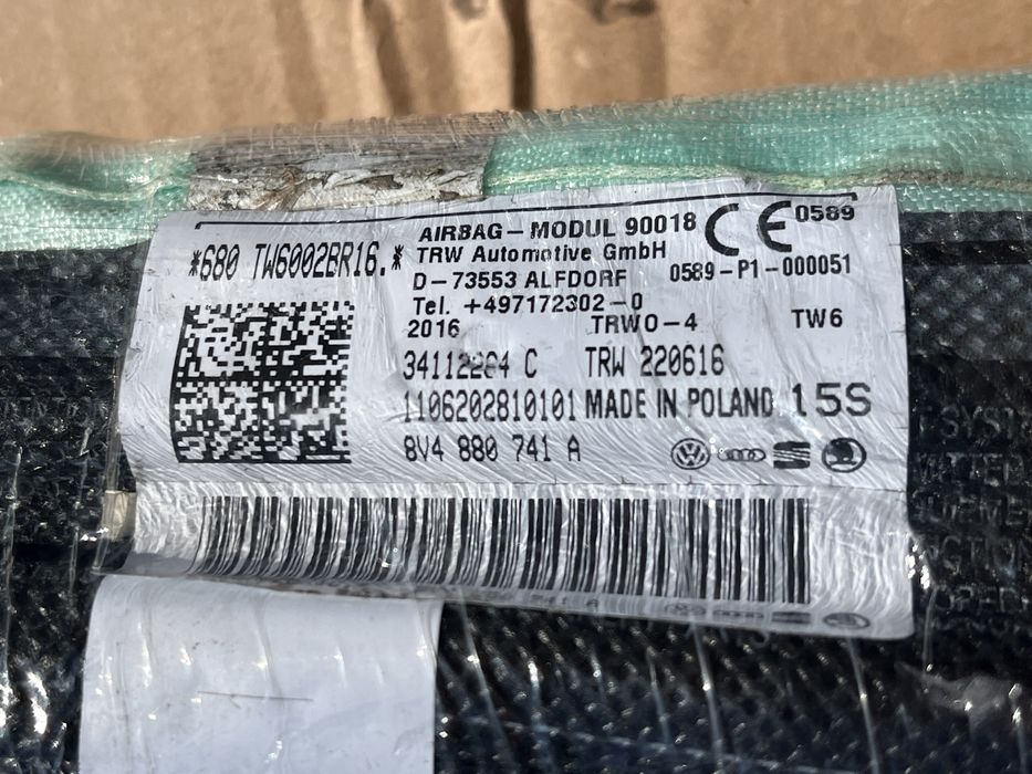 Kit airbag Audi A3 8V