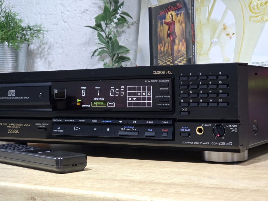 Cd-player SONY CDP-228 ESD, retro hifi audio, ES series, hi-end,
