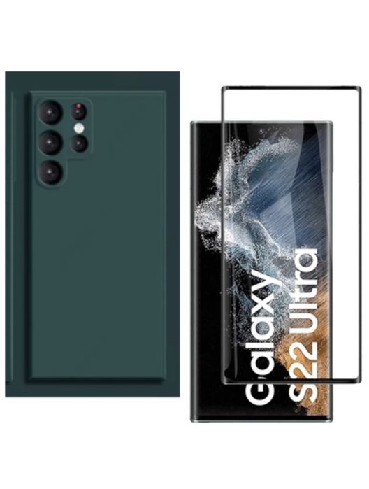 Husa Samsung S23/S24/S25/S26/Plus/Ultra Compac +Folie Sticla Silicon Plexi