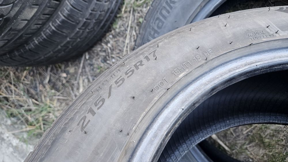 2бр гуми 215 55 17 дот 24 ханкок hankook