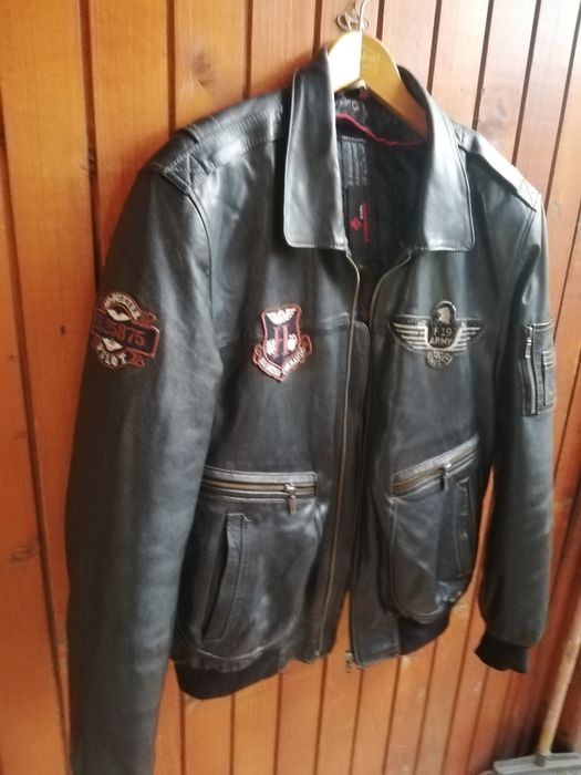 Geaca piele bărbati Aviator Carl Verssen L