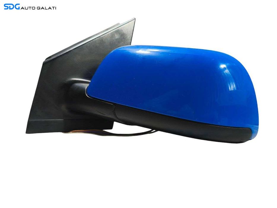 Oglinda Stanga Electrica Volkswagen Polo 9N 2002 - 2008 Culoare Albastru Cod 6Q0857933 [LR1378]