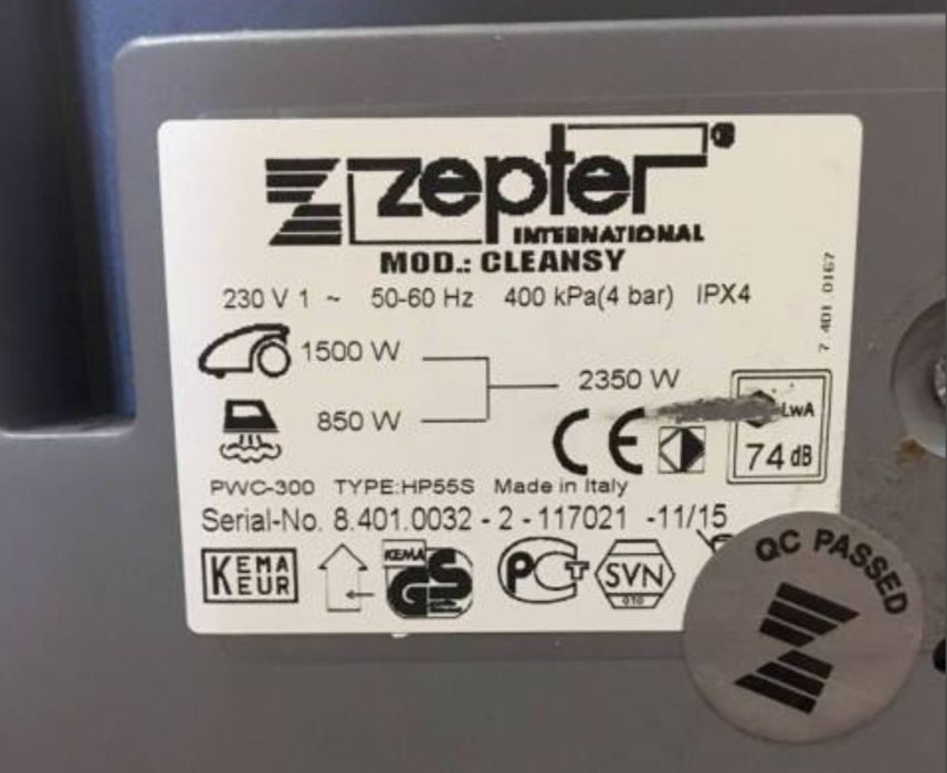 Пароочиститель цептер