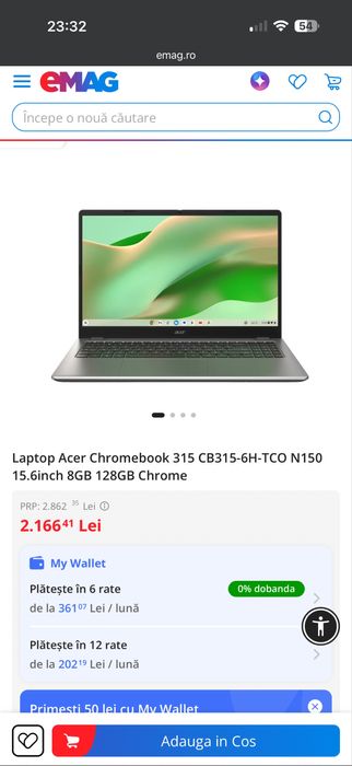 Laptop aceer chromebook