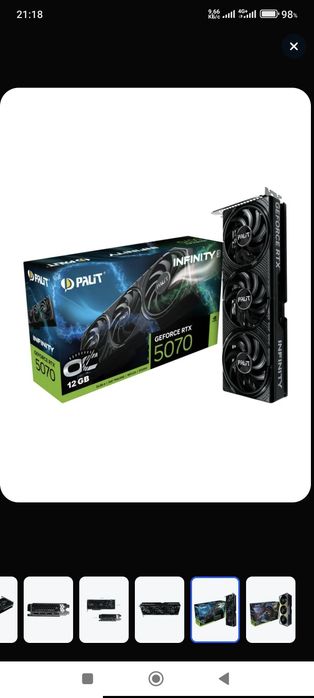 Rtx 5070 Palit Infinity , новая