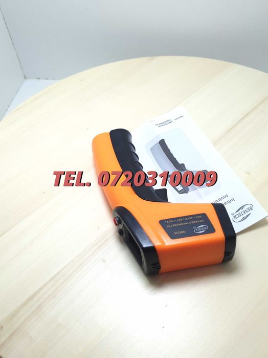 Termometru Ir Ir Cu Afisaj Digital Laser -50 / +360 Grade Pentru Masurarea Temperaturii Fara Contact In Domeniul Indicat
