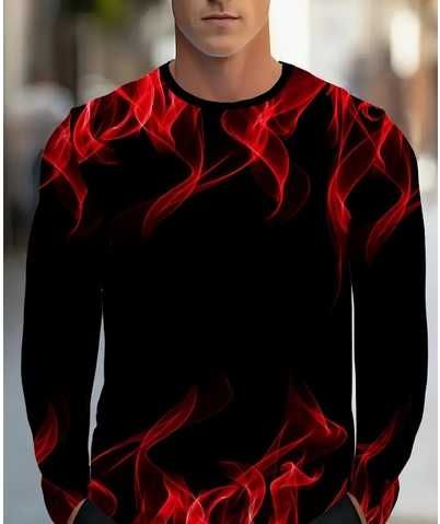 Блузи с принт - дълъг ръкав