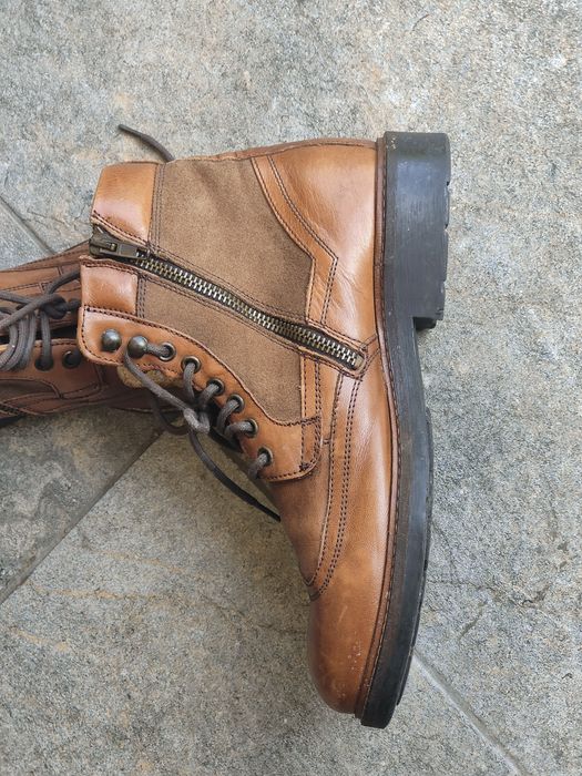 Ghete piele Massimo Dutti originale
