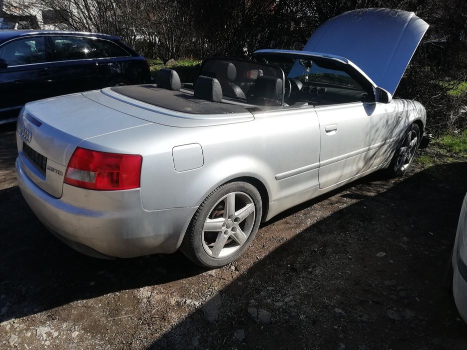 Ауди а4 2.5 tdi  кабриолет на части 2004година