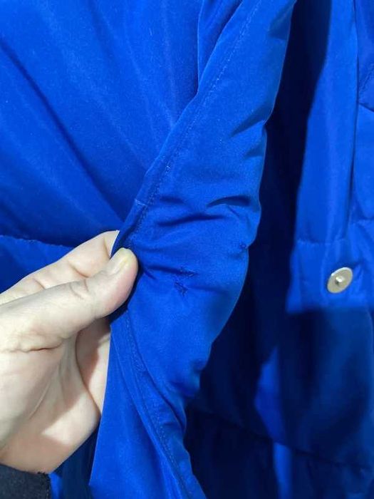 Geaca iarna lunga albastra