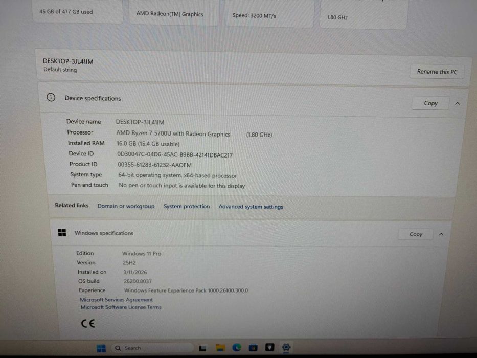 MiniPC ACEMAGIC AMR5 AMD Ryzen 7 5700U