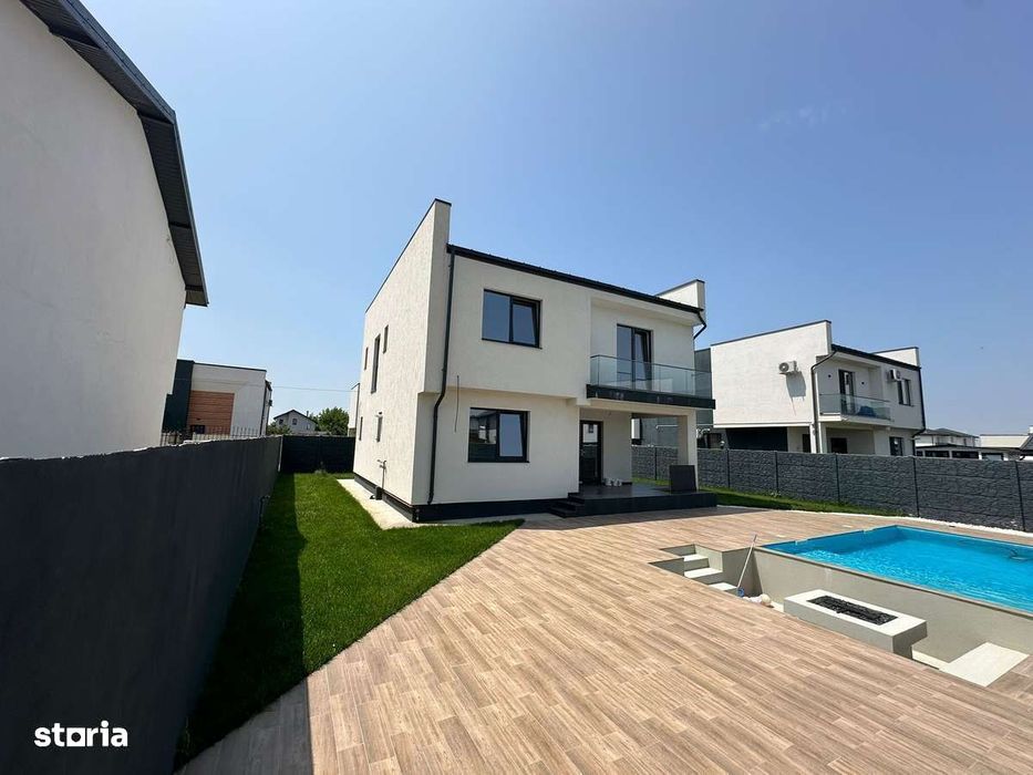 Casă de vânzare Modernă cu piscină – 5 Camere, 450 mp, Comuna Berceni
