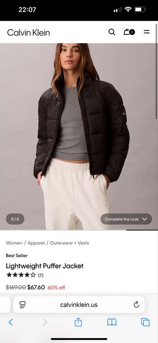 Куртка Calvin Klein. Оригинал