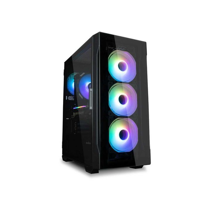 }Корпус Zalman I3 NEO TG BLACK, без БП, RGB fans