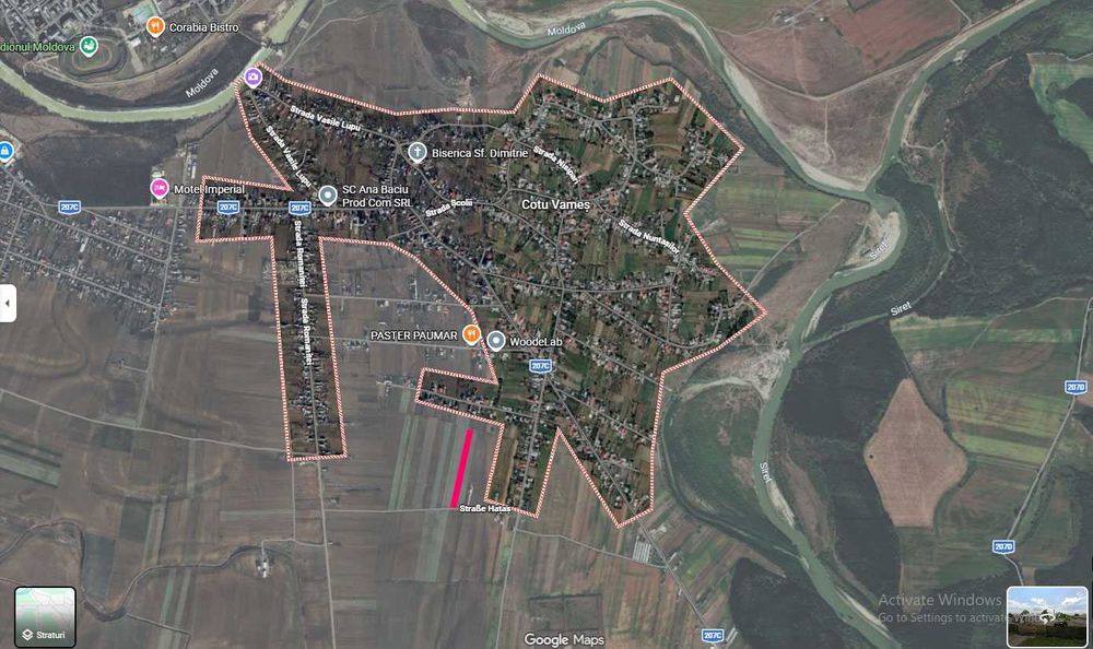 Vand teren intravilan Cotu Vames 3900 m2