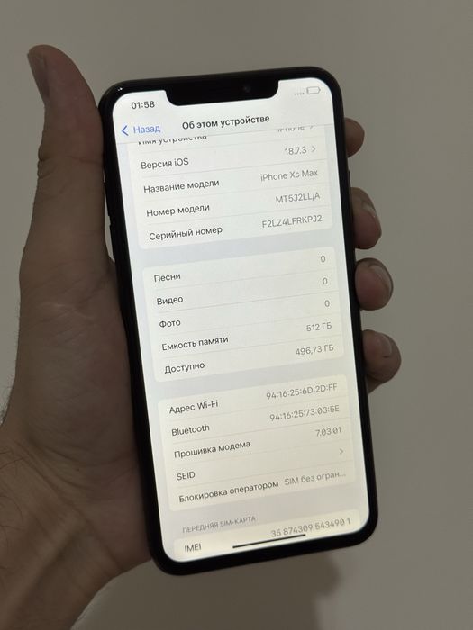 Iphone XS Max 512 GB