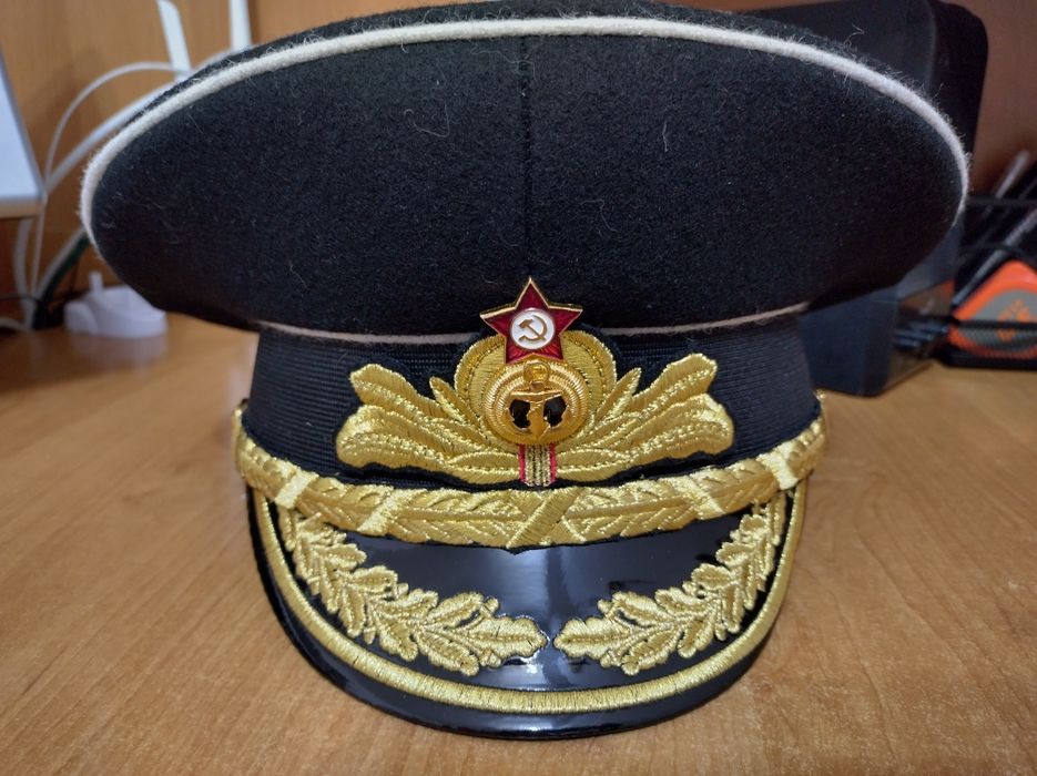 Chipiu Cascheta Casca Militara Amiral Comunista Sovietica  1991