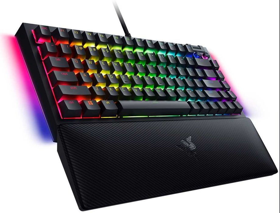 Razer BlackWidow V4 75 Orange – механична RGB клавиатура, мултимедия