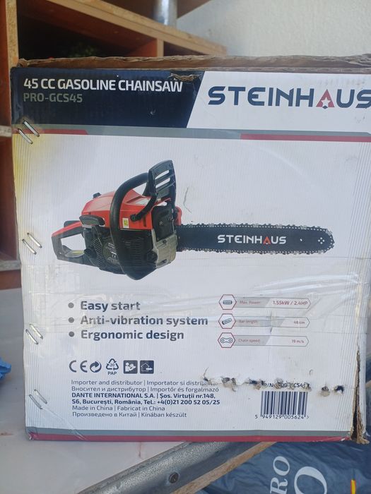 Vând drujba STEINHAUS PRO-GCS45 pe benzină