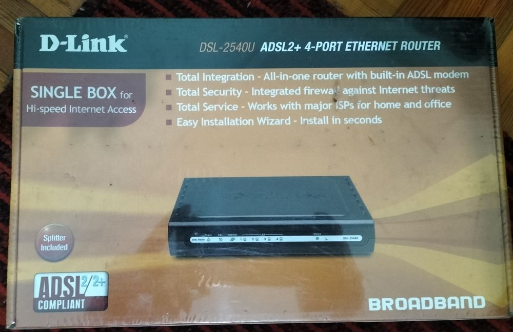ADSL2 +4 port D-Link DSL-2540U