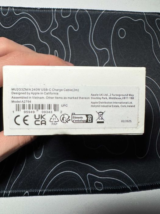 Cablu de date Apple 240W (2m), nou