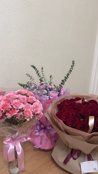 Разные свежие букеты