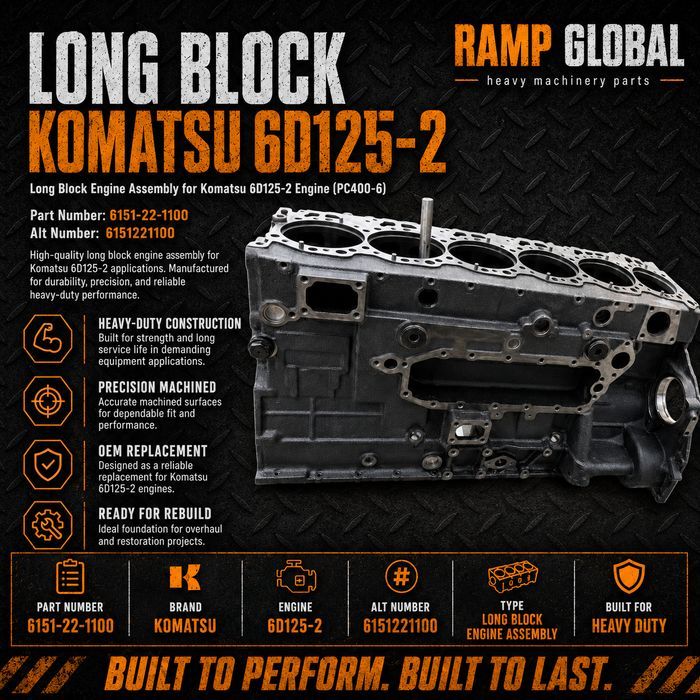 Лонгблок двигателя Komatsu 6 1 5 1 2 2 1 1 0 0