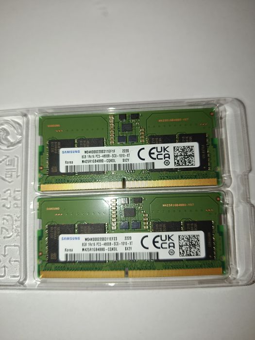 Kit RAM 16GB DDR5  4800Mhz (  2 x 8GB ) SAMSUNG laptop sodimm