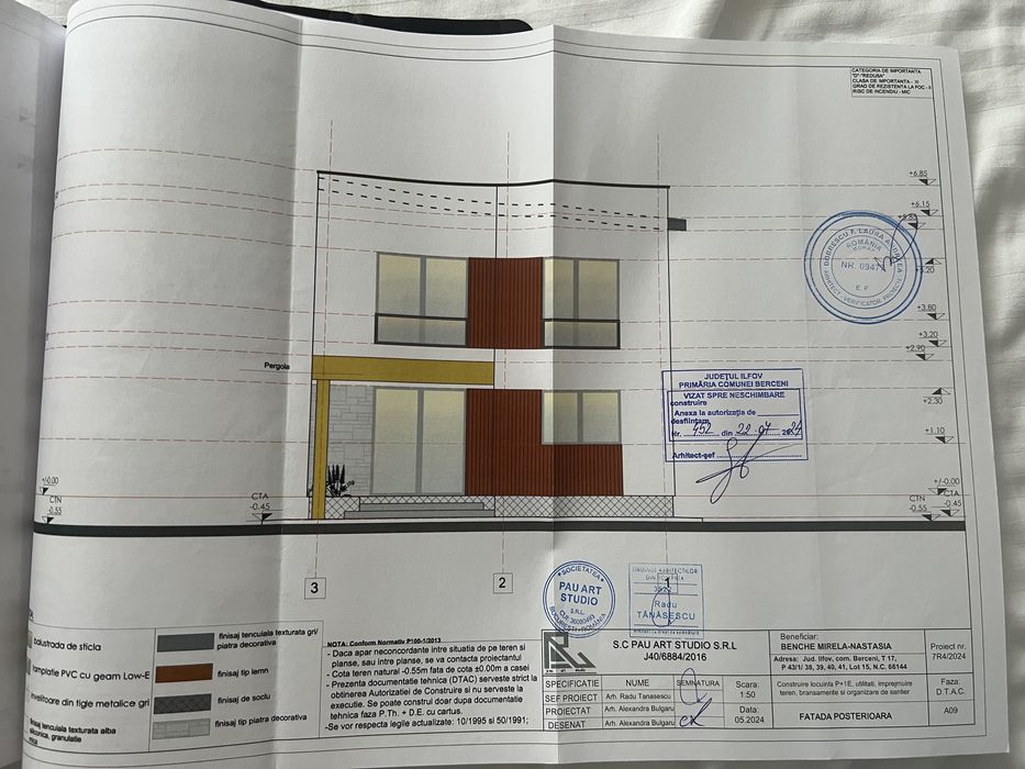 Teren 250 mp Berceni-deschidere 16 m-proiect+autorizatie-zona Mecaniza