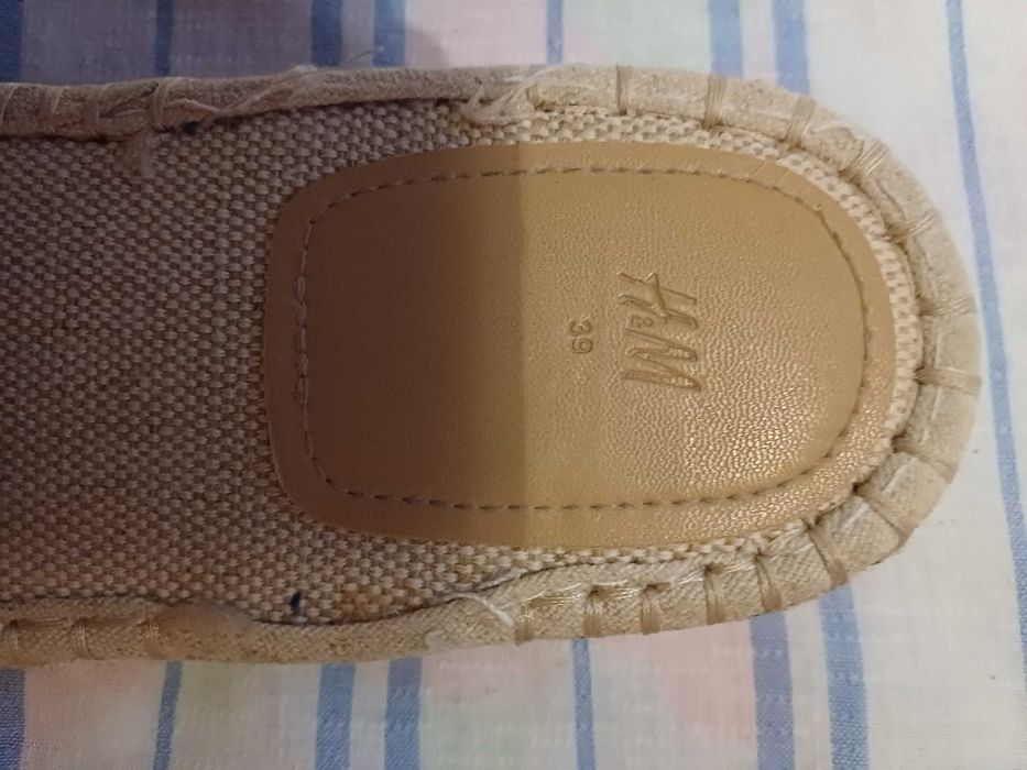 Дамски чехли,ленени,нови,38номер