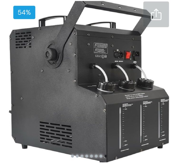 Masina dubla evenimente 3 in 1 fum usor + suflat baloane sapun + Lumini DMX LED
