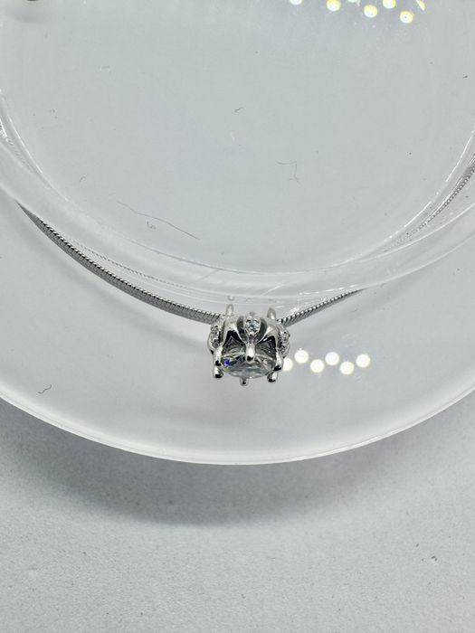 Сребърна гривна с мойсанит (диамант) 0.5 карата