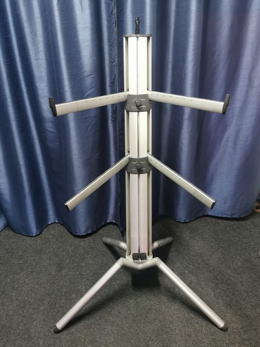 Stativ Spider Keyboard Pro silver pentru două clape