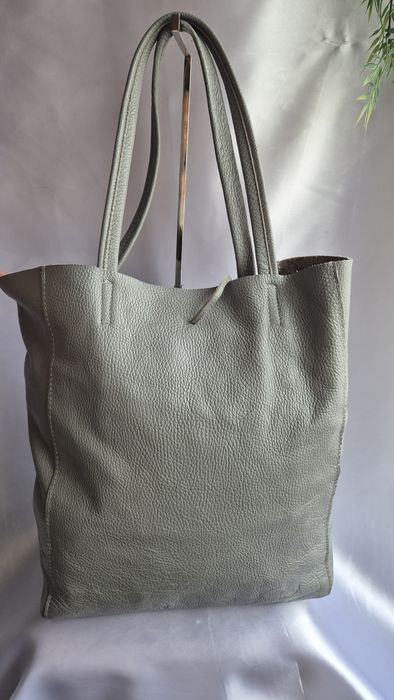 Geanta piele naturala tip shopper