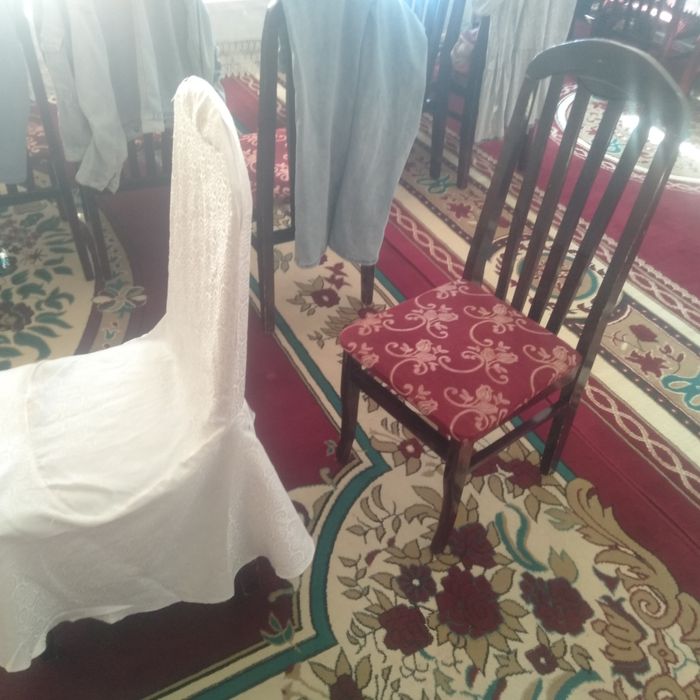 Чехол  для  стулей  белый