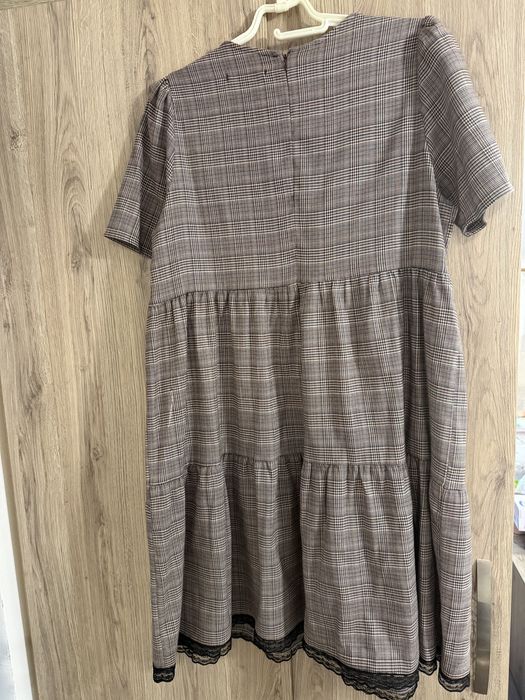 Дамска рокля каре L/XL