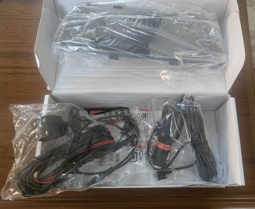 Видеорегистратор автомобиля Зеркало, 2 камерный, новый