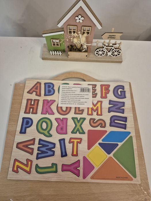 3 in 1 Alfabetar Tanagram  si tableta de scris.